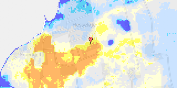 Ekstrem regn på Hesseløjeløkken 15