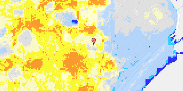 Ekstrem regn på Gl Banegårdsvej 4B, st. th