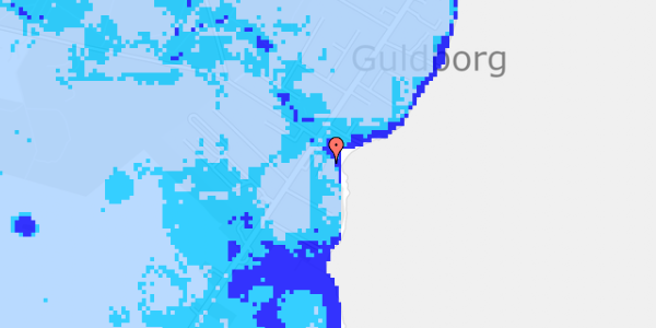 Ekstrem regn på Strandkrogen 1