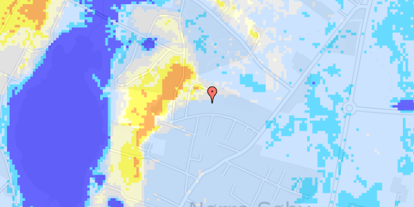 Ekstrem regn på Kirkeløkken 16