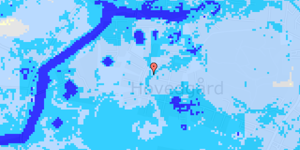 Ekstrem regn på N P Danmarksvej 14