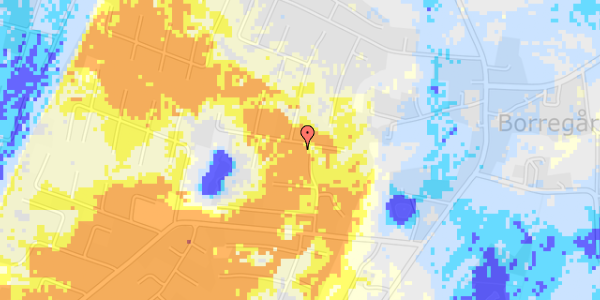 Ekstrem regn på Marthasvej 55