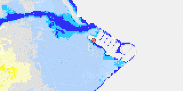 Ekstrem regn på Havnepromenaden 16, 1. 