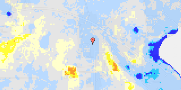 Ekstrem regn på Grev Moltkes Vej 10