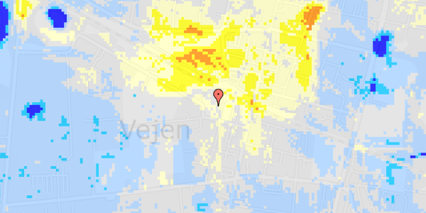 Ekstrem regn på Jyllandsgade 10, 3. th