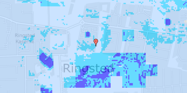 Ekstrem regn på Eksercerpladsen 3C, st. 40