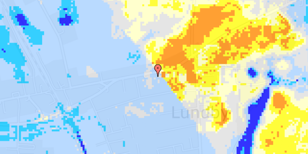 Ekstrem regn på Lundby Hovedgade 100