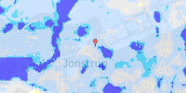 Ekstrem regn på Jonstrupvangvej 133B