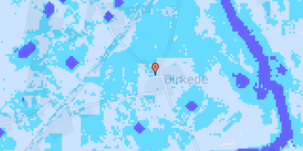 Ekstrem regn på Birkede Brovej 23