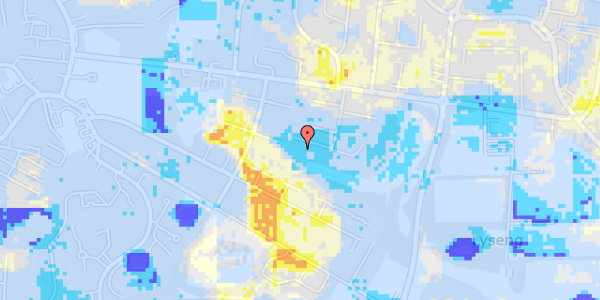 Ekstrem regn på Hjulbjergvej 127