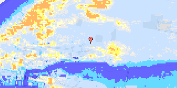 Ekstrem regn på Rødhus Klitvej 373