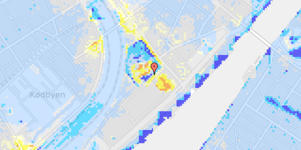 Ekstrem regn på Carsten Niebuhrs Gade 4, st. 