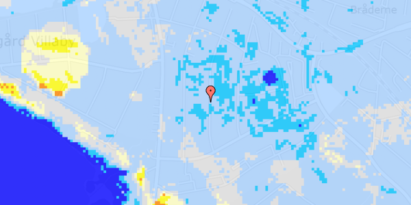 Ekstrem regn på Inavej 34