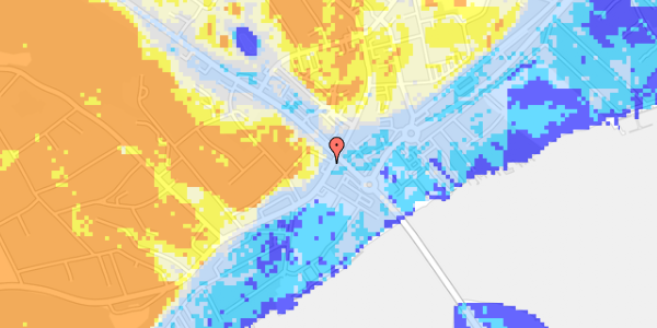 Ekstrem regn på Storegade 17, 1. th