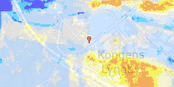 Ekstrem regn på Klampenborgvej 250A, st. th