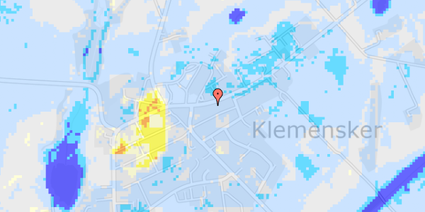 Ekstrem regn på Sct Klemensgade 10