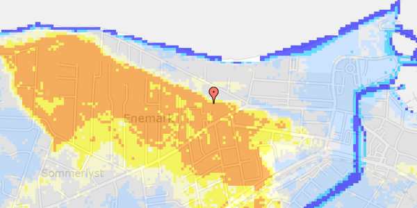 Ekstrem regn på Vesterbrogade 52C