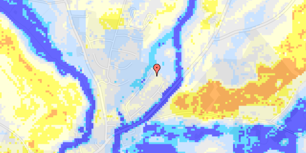 Ekstrem regn på Hjarddalsvej 22