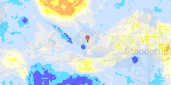 Ekstrem regn på Fuglkær 45