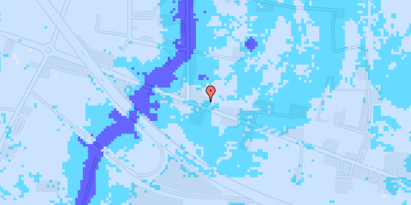 Ekstrem regn på Hovedvejen 251