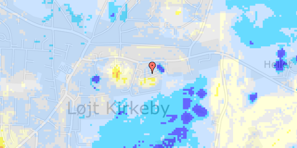 Ekstrem regn på Margrethegårdsvej 17