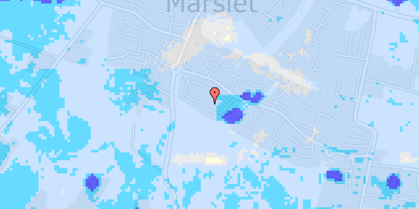 Ekstrem regn på Nymarks Allé 94