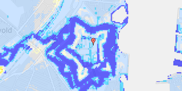 Ekstrem regn på Kastellet 104