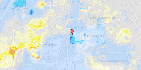 Ekstrem regn på Holme Møllevej 11, kl. tv