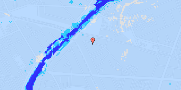 Ekstrem regn på Dirch Passers Allé 25, 3. th