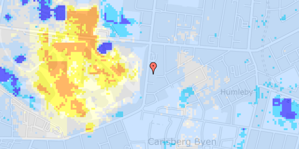 Ekstrem regn på Pile Alle 33, 1. mf