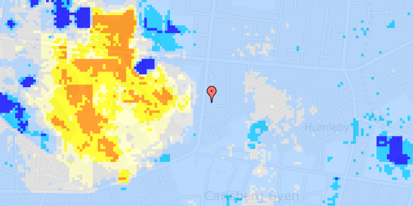 Ekstrem regn på Pile Alle 33, 3. th