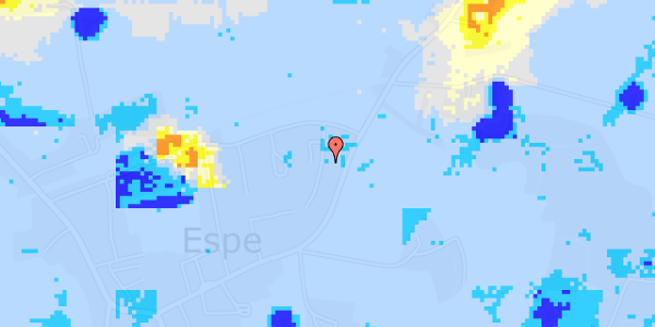 Ekstrem regn på Hasselvænget 6