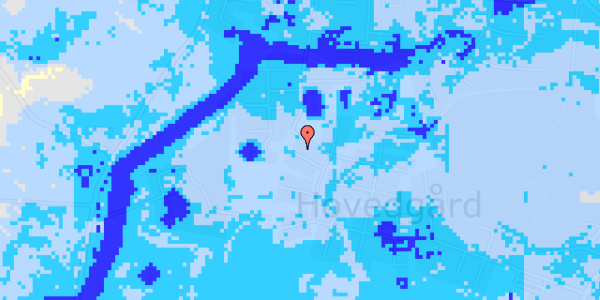 Ekstrem regn på N P Danmarksvej 147