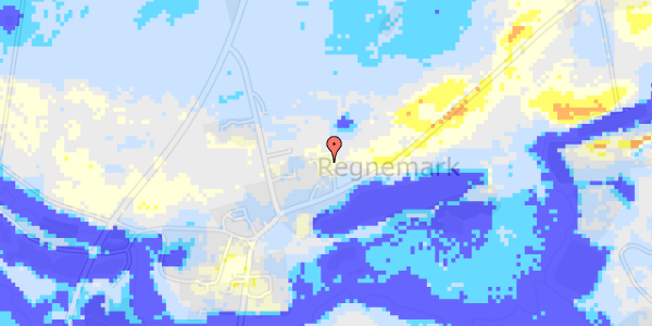 Ekstrem regn på Lille Dalbyvej 10A