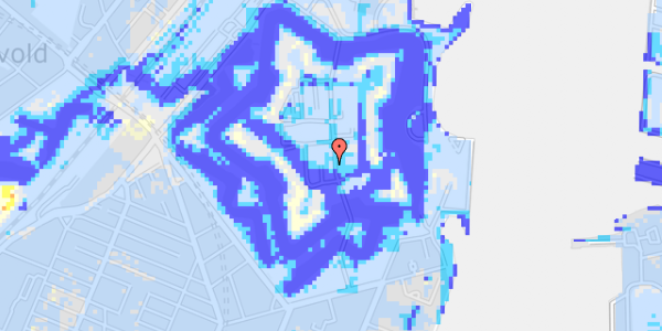 Ekstrem regn på Kastellet 14B