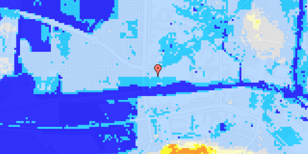 Ekstrem regn på Åkæret 9, 12. 4