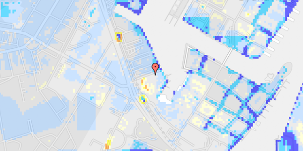 Ekstrem regn på Frederikskaj 2N, st. th