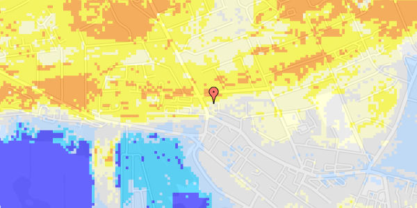 Ekstrem regn på Vestbanegade 7, 1. th