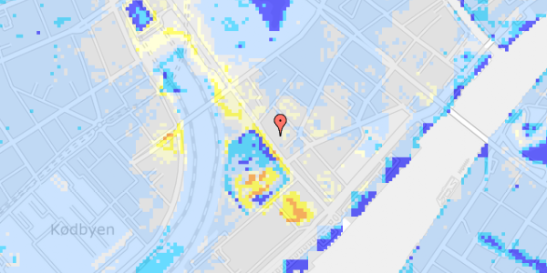 Ekstrem regn på Bernstorffsgade 23A, 1. th