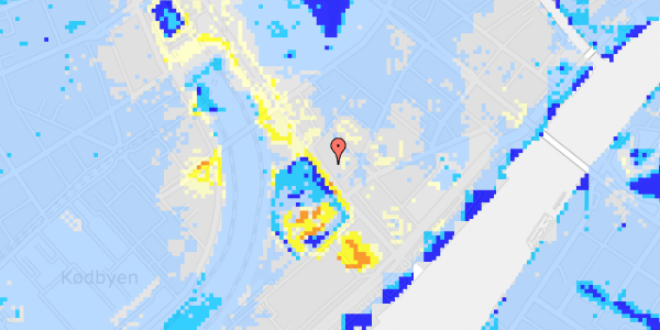 Ekstrem regn på Bernstorffsgade 23A, st. tv