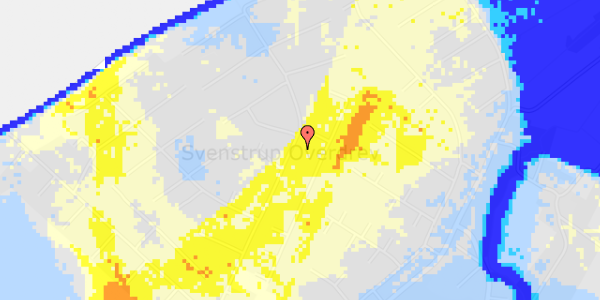 Ekstrem regn på Svenstrup Strandvej 8