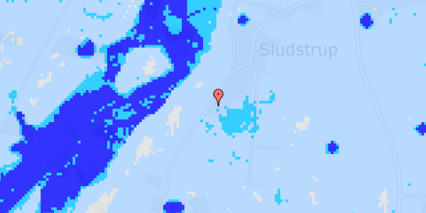 Ekstrem regn på Sludstrupvej 13B