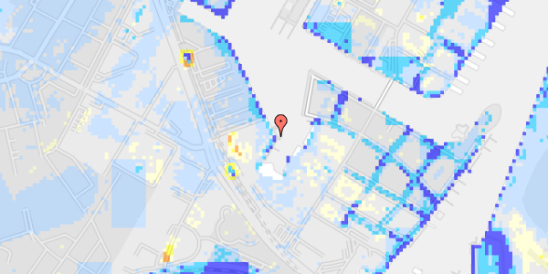 Ekstrem regn på Frederikskaj 2V