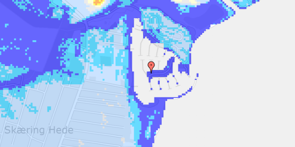 Ekstrem regn på Kaløvig Bådehavn 819