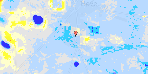 Ekstrem regn på Høve Bygade 7A