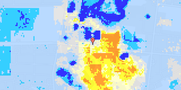 Ekstrem regn på Roskildevej 34