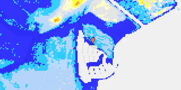 Ekstrem regn på Kaløvig Bådehavn 113