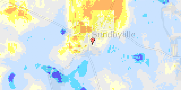 Ekstrem regn på Oppe-Sundbyvej 5