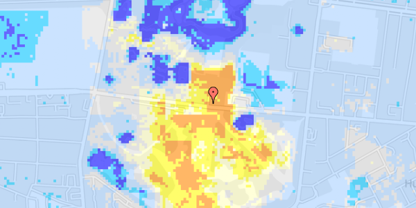 Ekstrem regn på Roskildevej 28