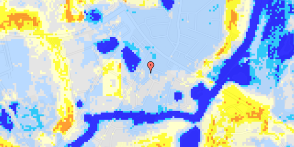 Ekstrem regn på Frugtlunden 45